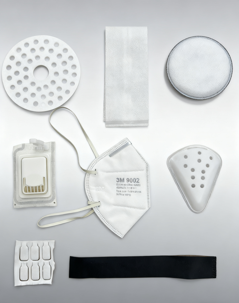 声波塑料焊接机焊接医疗透气膜现场图